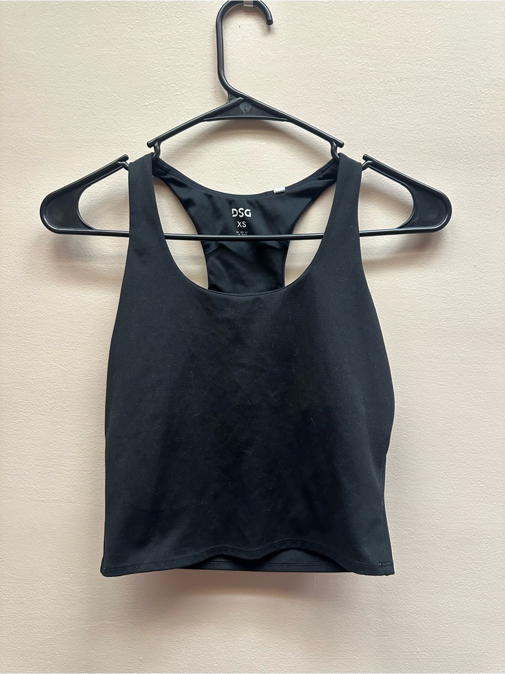 DSG Black Racerback Crop Top